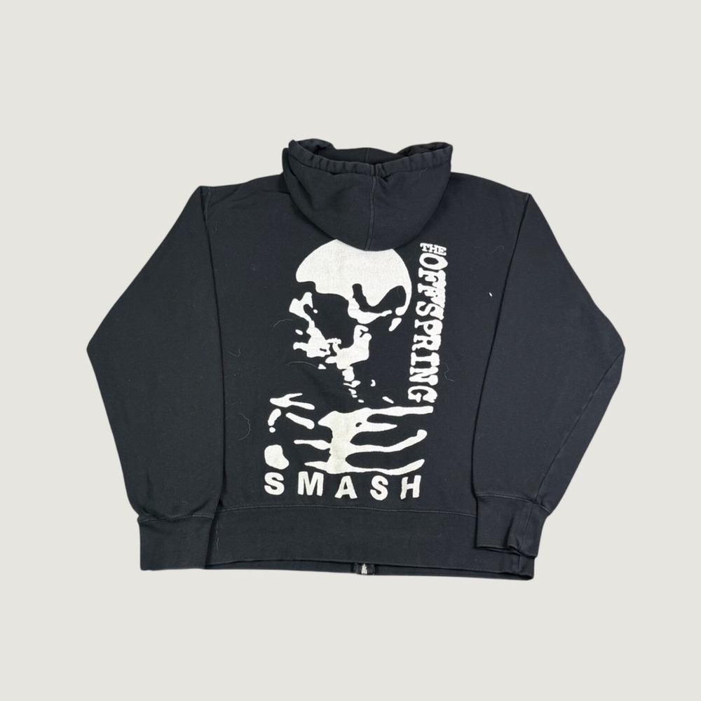 The Offspring Smash Zip Up Hoodie Black Independent Trading Co Mens XL Punk